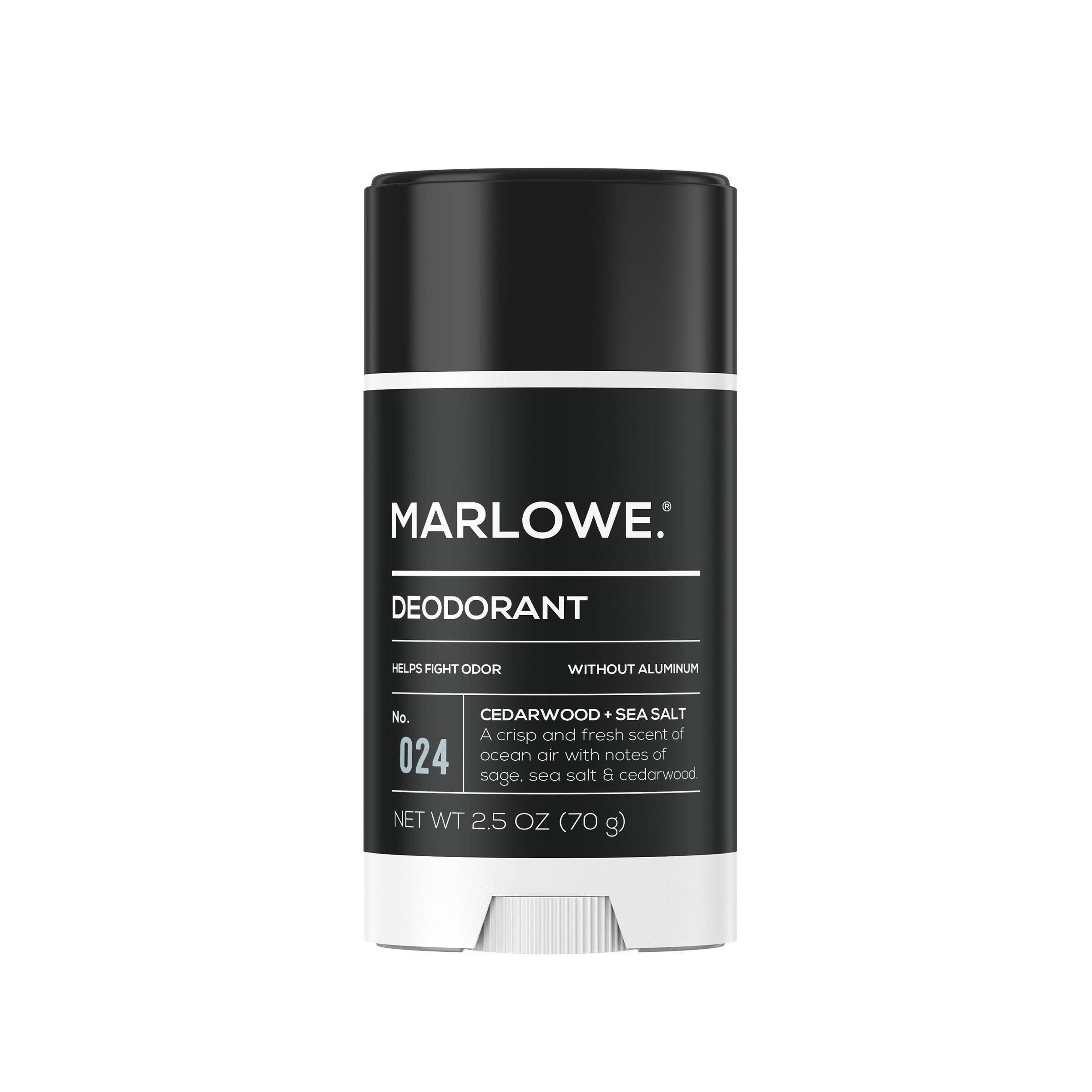 Aluminum-Free Deodorant Stick ?? Cedarwood + Sea Salt Scent
