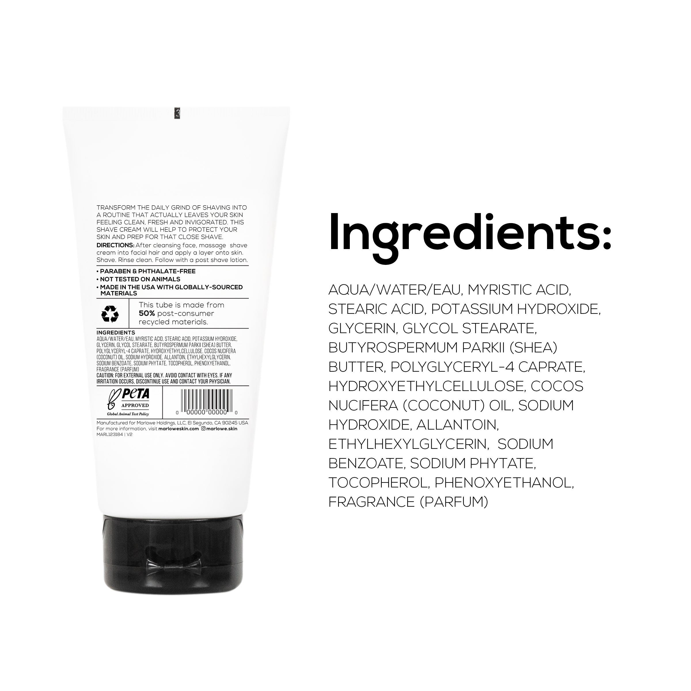 Conditioning Shave Cream with Shea Butter & Coconut Oil - Image 5